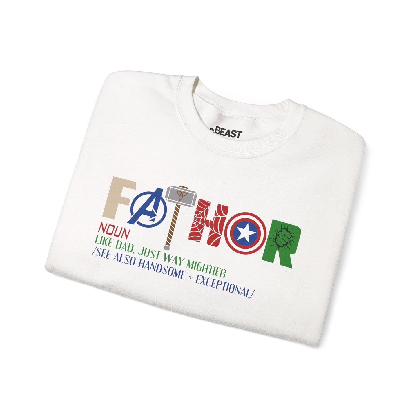 fathor like dad just way mightier sweatshirt sweatshirt uk Father's Day gift idea image 4