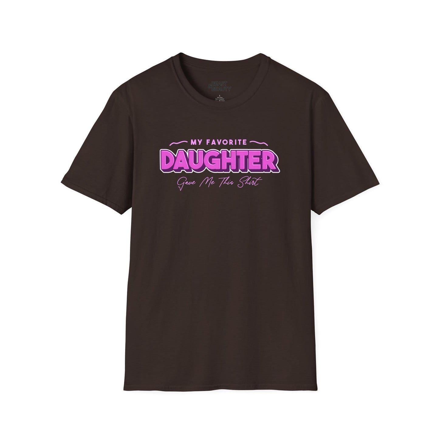favourite daughter gave me this t-shirt dark chocolate t-shirt uk Father's Day gift idea