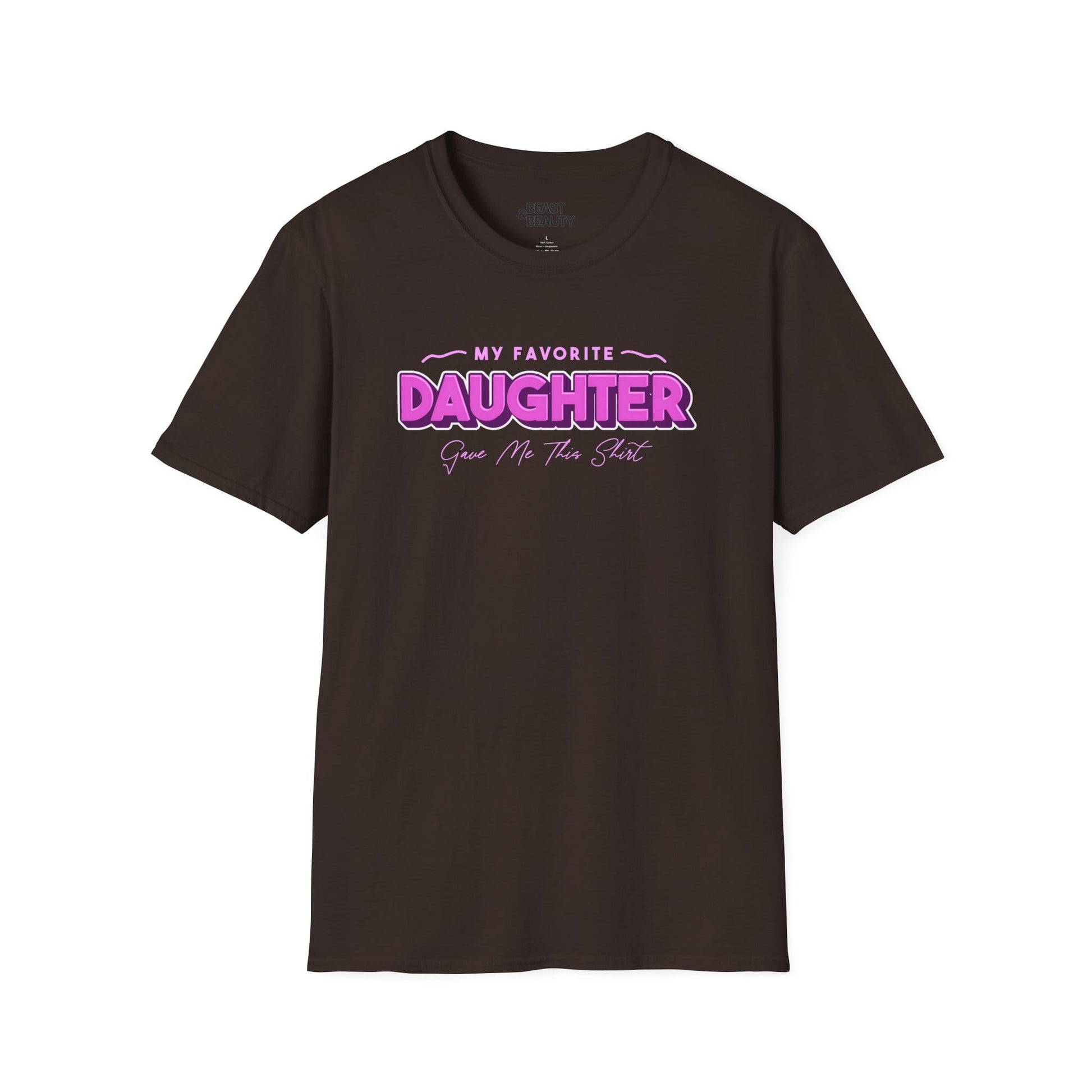 favourite daughter gave me this t-shirt dark chocolate t-shirt uk Father's Day gift idea