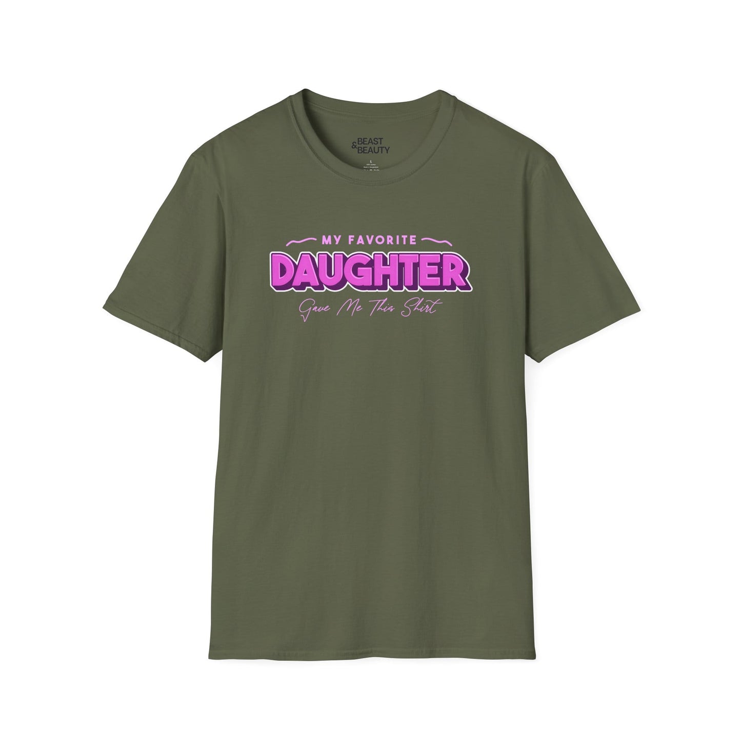 favourite daughter gave me this t-shirt military green t-shirt uk Father's Day gift idea