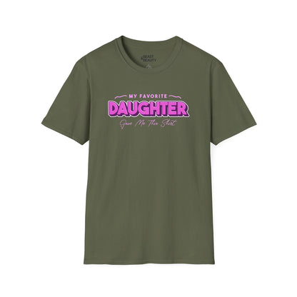 favourite daughter gave me this t-shirt military green t-shirt uk Father's Day gift idea
