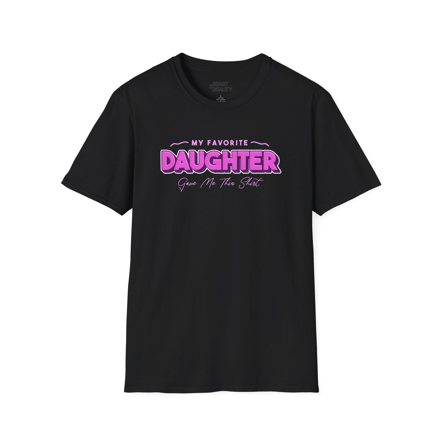 favourite daughter gave me this t-shirt black t-shirt uk Father's Day gift idea