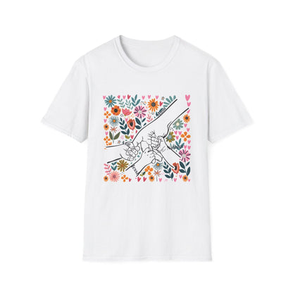Personalised family hands t-shirt