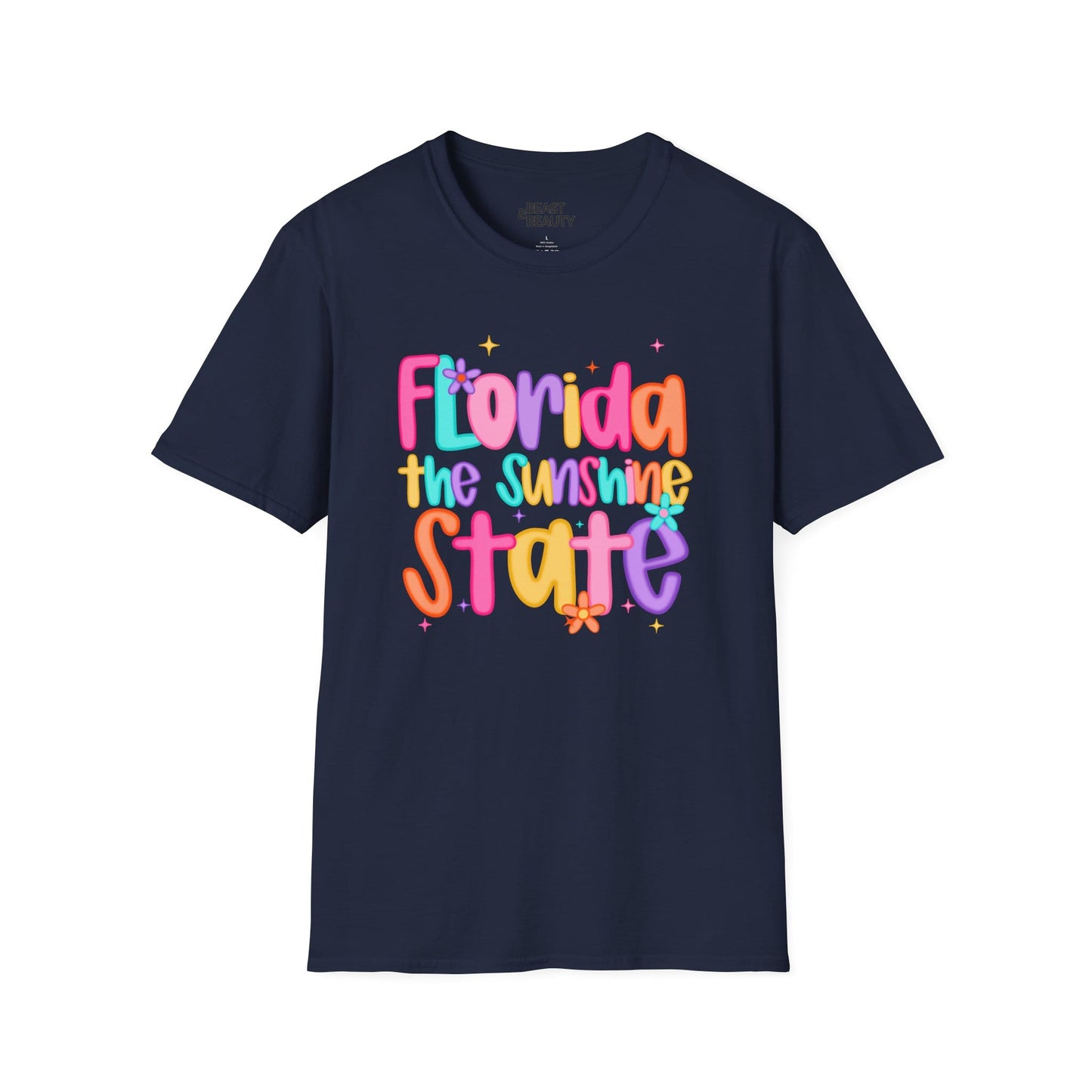 florida the sunshine state t-shirt navy t-shirt uk gift gift idea
