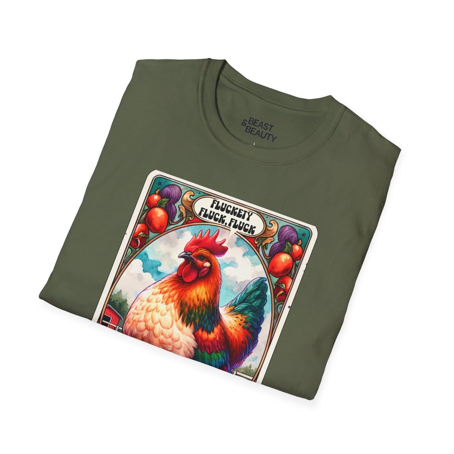 Fowl Language Funny Chicken Tarot T-Shirt gift_idea unique_gift personalised_gift