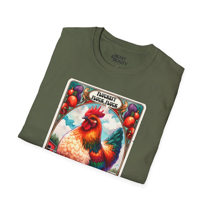 Fowl Language Funny Chicken Tarot T-Shirt gift_idea unique_gift personalised_gift