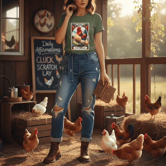 Fowl Language Funny Chicken Tarot T-Shirt gift_idea unique_gift personalised_gift