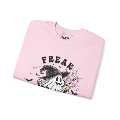 Freak In The Sheet Funny Halloween Sweatshirt gift_idea unique_gift personalised_gift