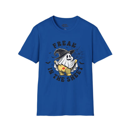 Freak in the Sheet Funny Halloween T-Shirt Royal / S gift_idea unique_gift personalised_gift