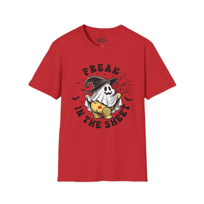 Freak in the Sheet Funny Halloween T-Shirt Red / S gift_idea unique_gift personalised_gift