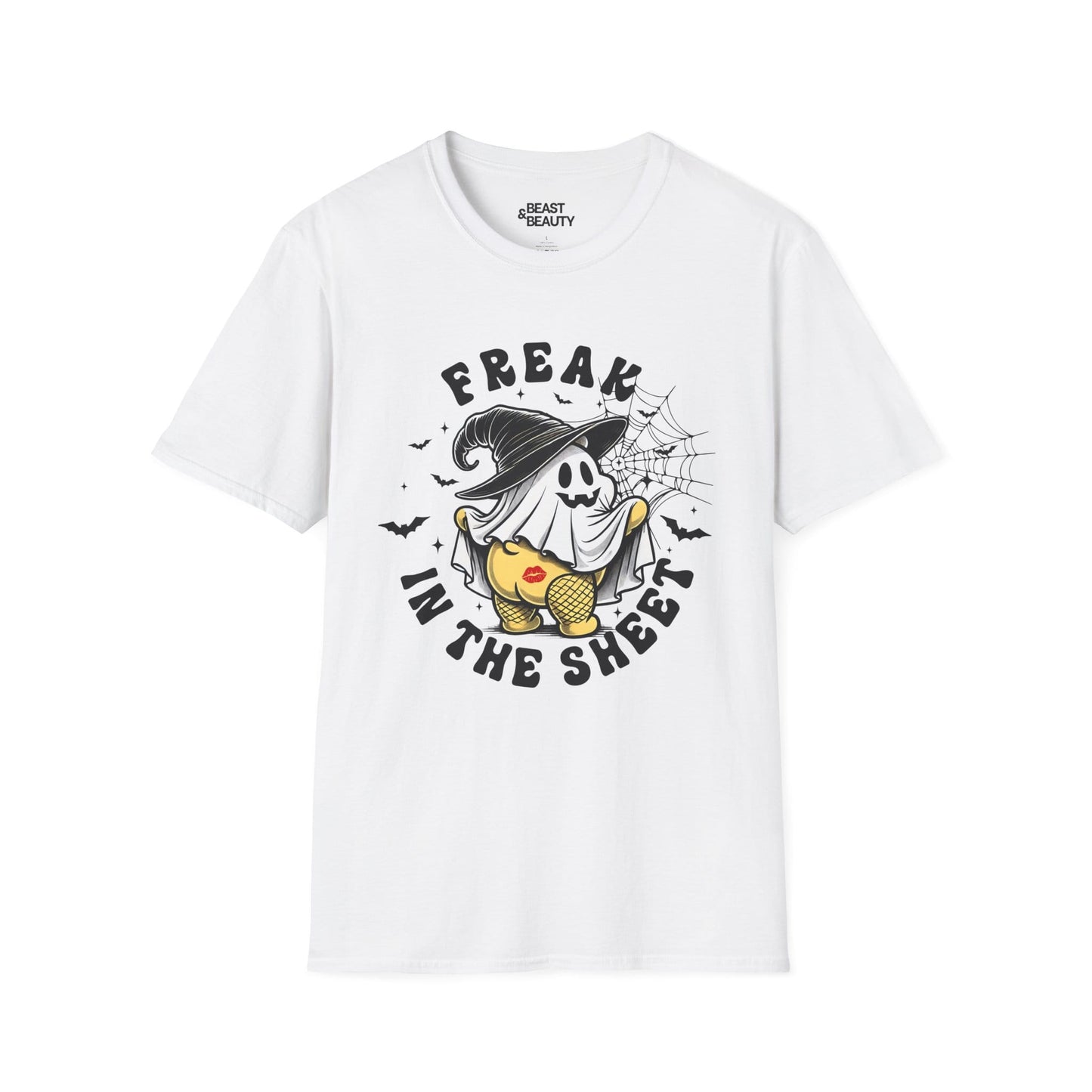 Freak in the Sheet Funny Halloween T-Shirt White / S gift_idea unique_gift personalised_gift