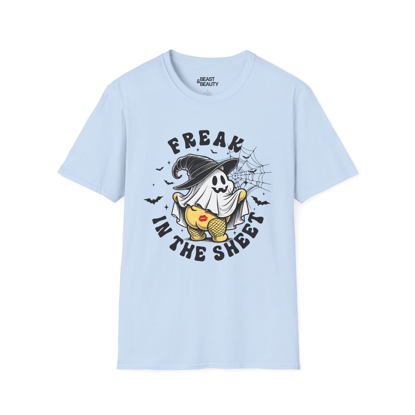 Freak in the Sheet Funny Halloween T-Shirt Light Blue / S gift_idea unique_gift personalised_gift
