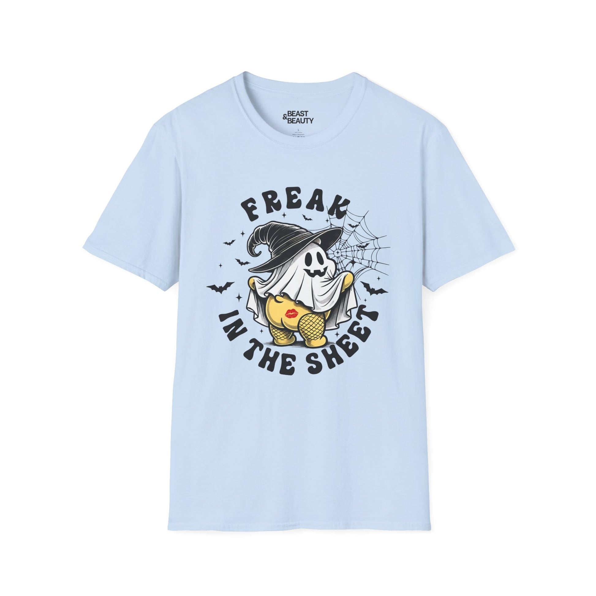 Freak in the Sheet Funny Halloween T-Shirt Light Blue / S gift_idea unique_gift personalised_gift