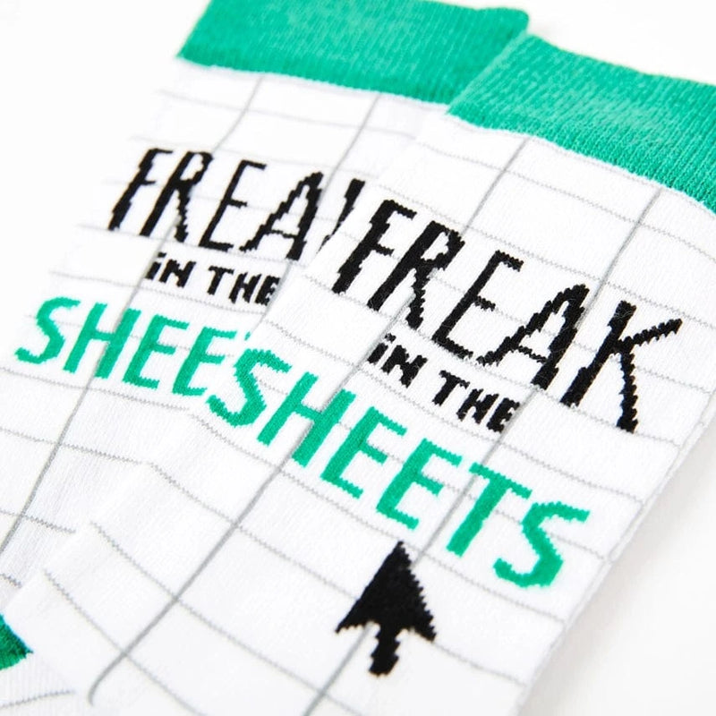 Freak in the Sheets Socks – Funny Excel Socks Gift for Office UK gift_idea unique_gift personalised_gift