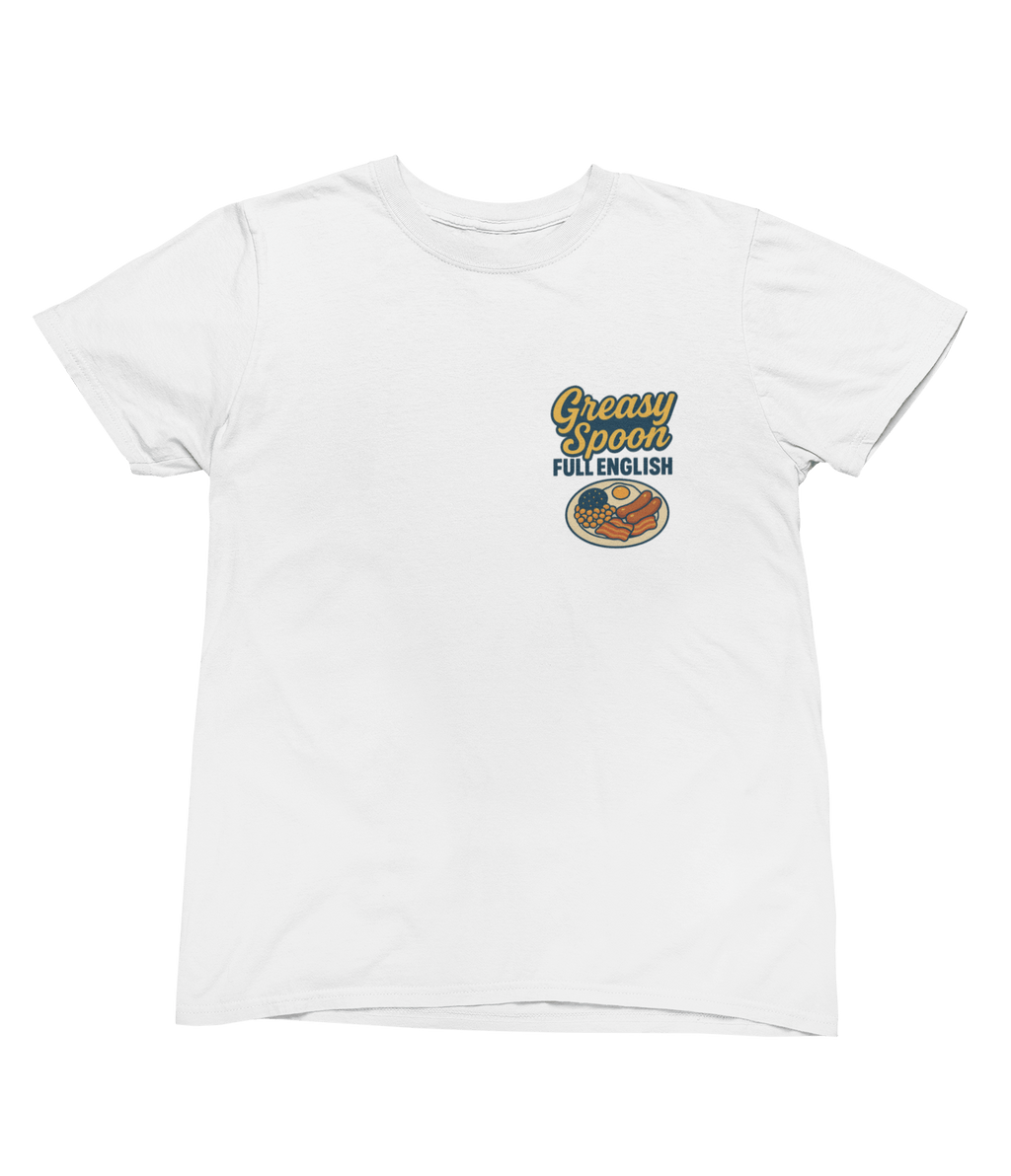 Full English Breakfast T-Shirt – Greasy Spoon London Retro Tee gift_idea unique_gift personalised_gift