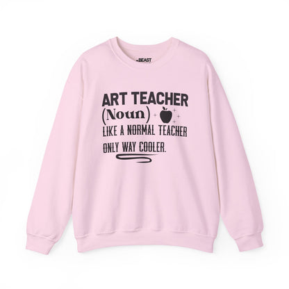 Art Teacher Sweatshirt – Funny Cooler Teacher Crewneck Light Pink / S gift_idea unique_gift personalised_gift