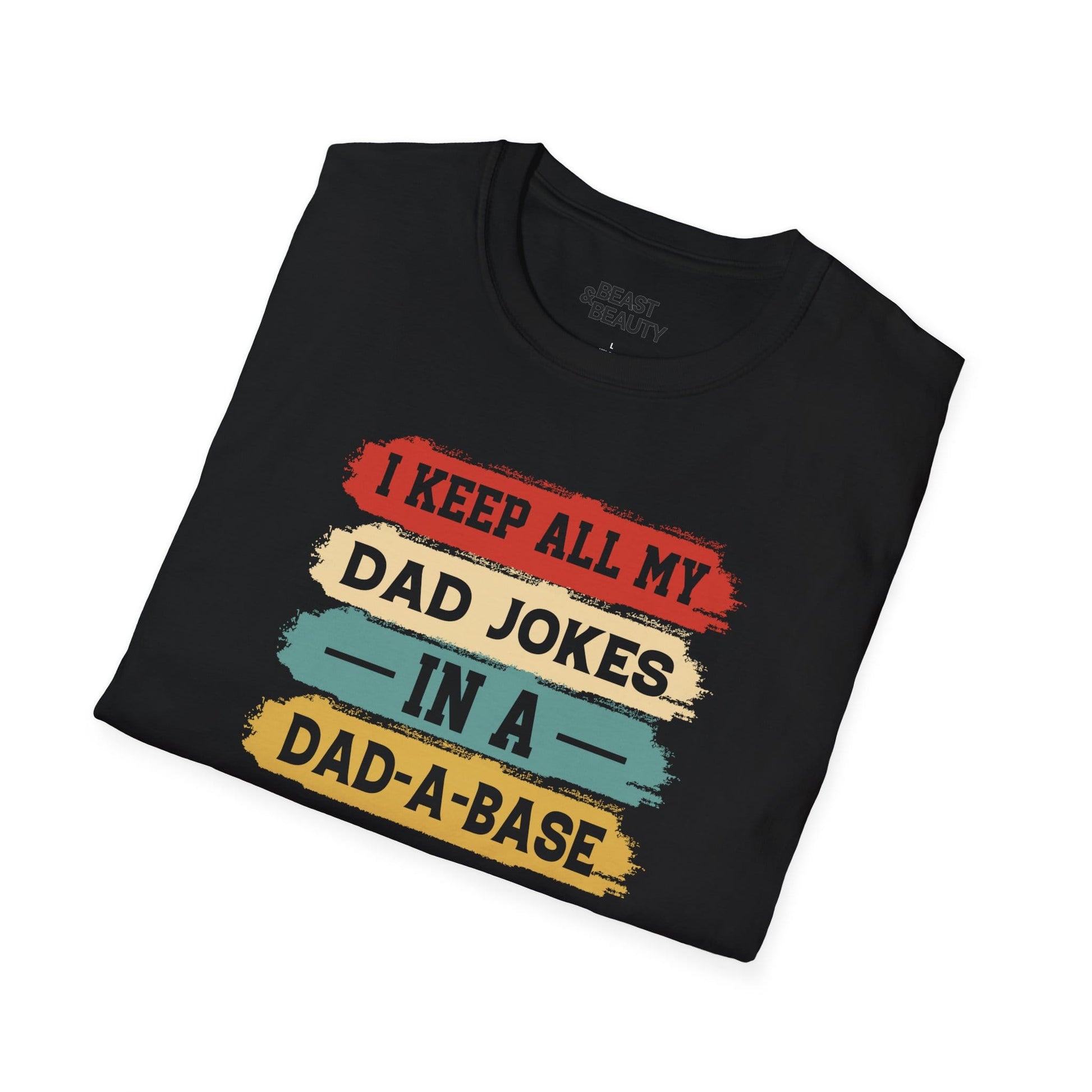 i keep all my dad jokes in a dad-a-base t-shirt t-shirt uk Father's Day gift idea image 7