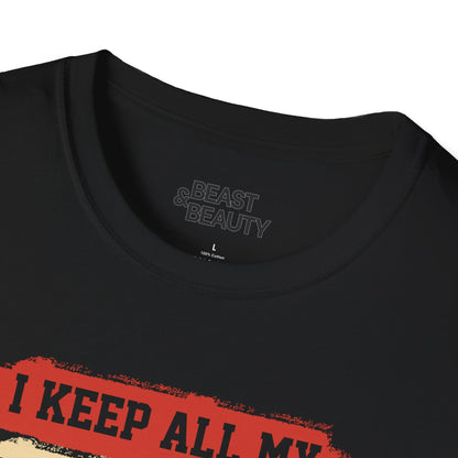 i keep all my dad jokes in a dad-a-base t-shirt t-shirt uk Father's Day gift idea image 6