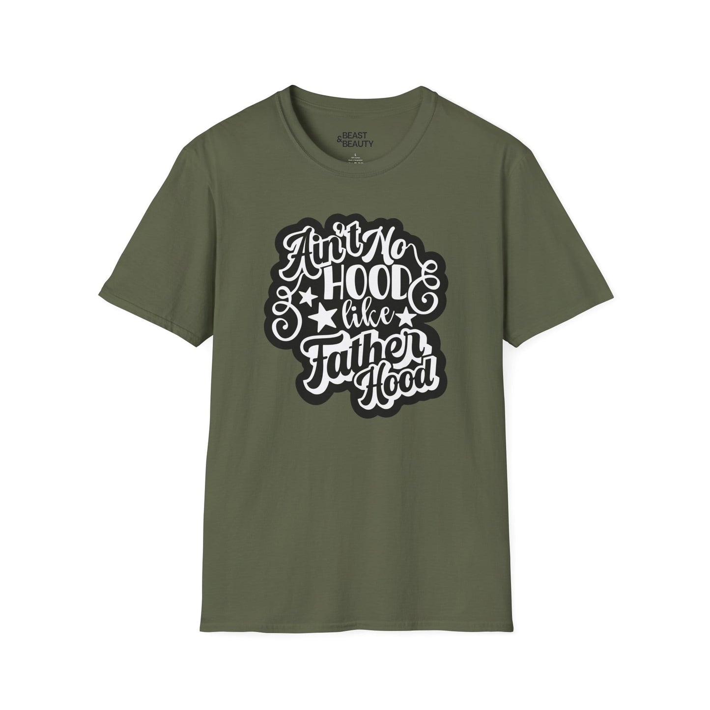 funny fatherhood t-shirt gift for dad father s day military green t-shirt uk Christmas gift idea
