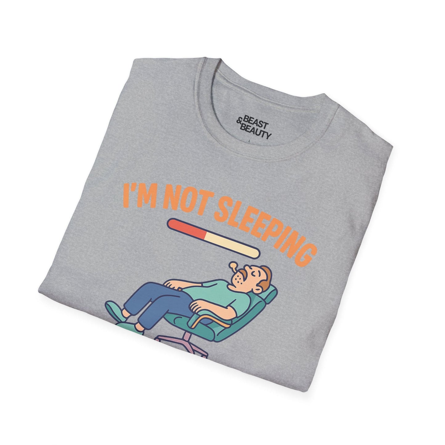 funny gaming t shirt i m not sleeping just respawning tee t-shirt uk Father's Day gift idea image 4
