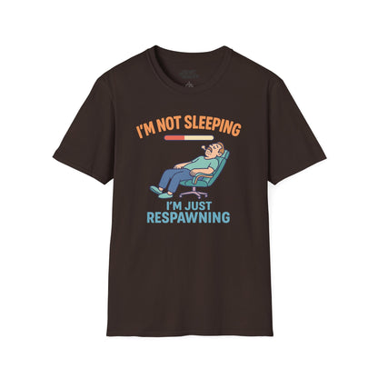 funny gaming t shirt i m not sleeping just respawning tee t-shirt uk Father's Day gift idea image 13