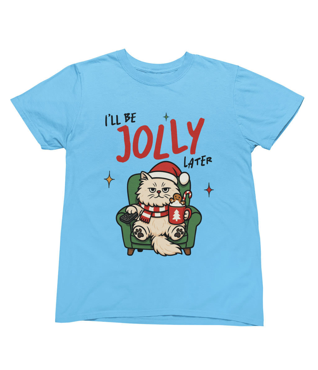Beast and Beauty T-Shirt / 3XL (Adult) / Blue Funny Lazy Cat Christmas Sweatshirt – I’ll Be Jolly Later Unisex