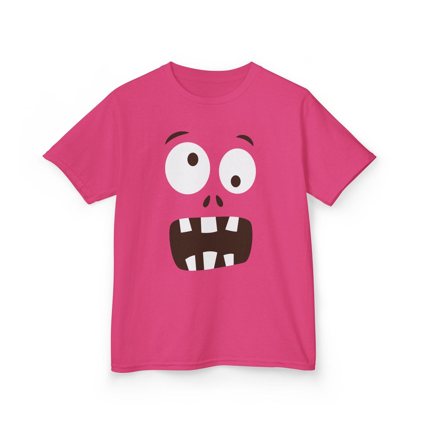 Funny Monster Face Halloween Kids T-Shirt Heliconia / XS gift_idea unique_gift personalised_gift