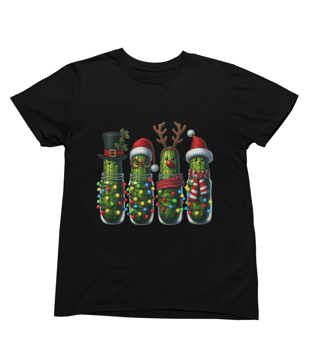 Beast and Beauty T-Shirt / 3XL (Adult) / Black Funny Pickle Christmas Sweatshirt – Quirky Festive Jumper Unisex