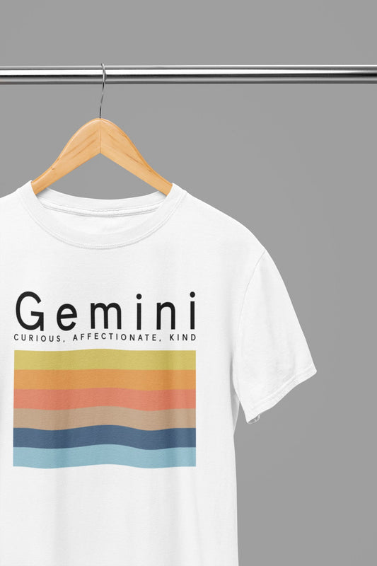 Gemini Zodiac Colour Palette T-Shirt - Beast & Beauty Clothing LTD - Zodiac T-Shirt - small - 