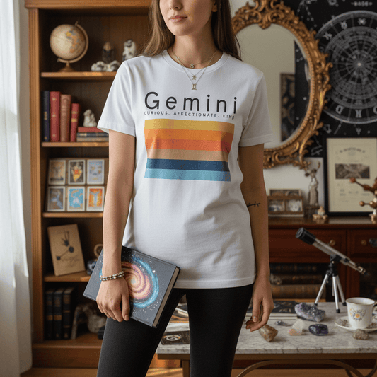 Gemini Zodiac Graphic T-Shirt gift_idea unique_gift personalised_gift