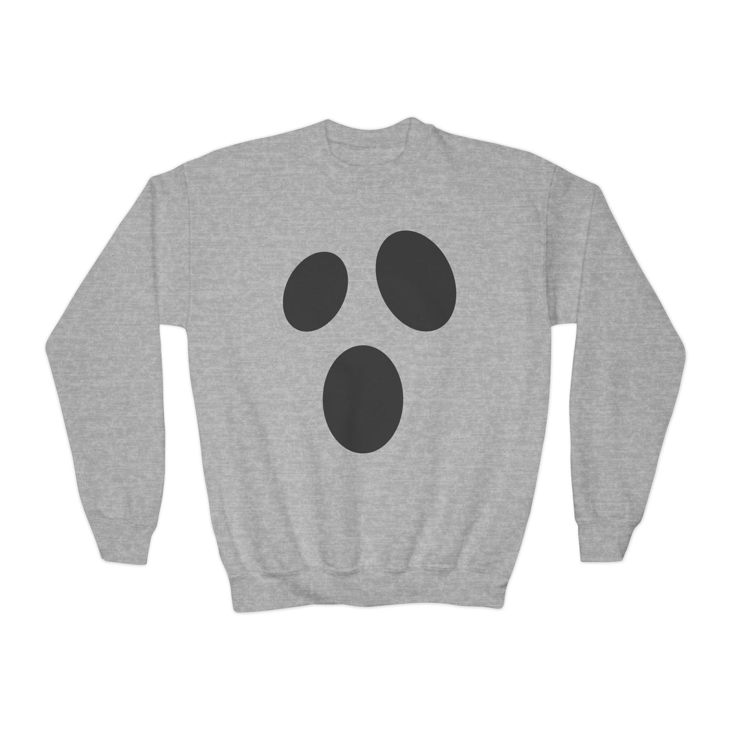 Ghost Face Kids Halloween Sweatshirt Sport Grey / XS gift_idea unique_gift personalised_gift
