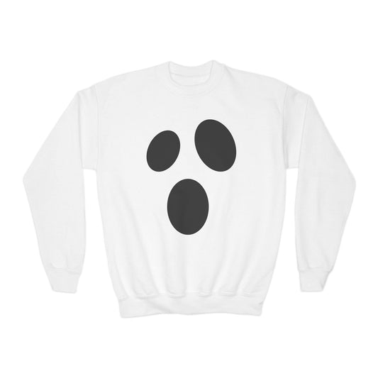 Ghost Face Kids Halloween Sweatshirt White / XS gift_idea unique_gift personalised_gift