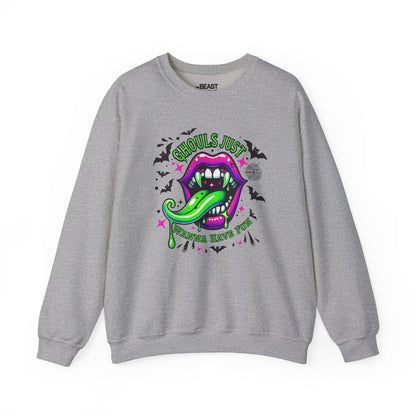 Ghouls Just Wanna Have Fun Halloween Sweatshirt Sport Grey / S gift_idea unique_gift personalised_gift