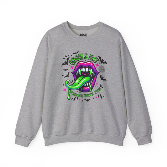 Ghouls Just Wanna Have Fun Halloween Sweatshirt Sport Grey / S gift_idea unique_gift personalised_gift