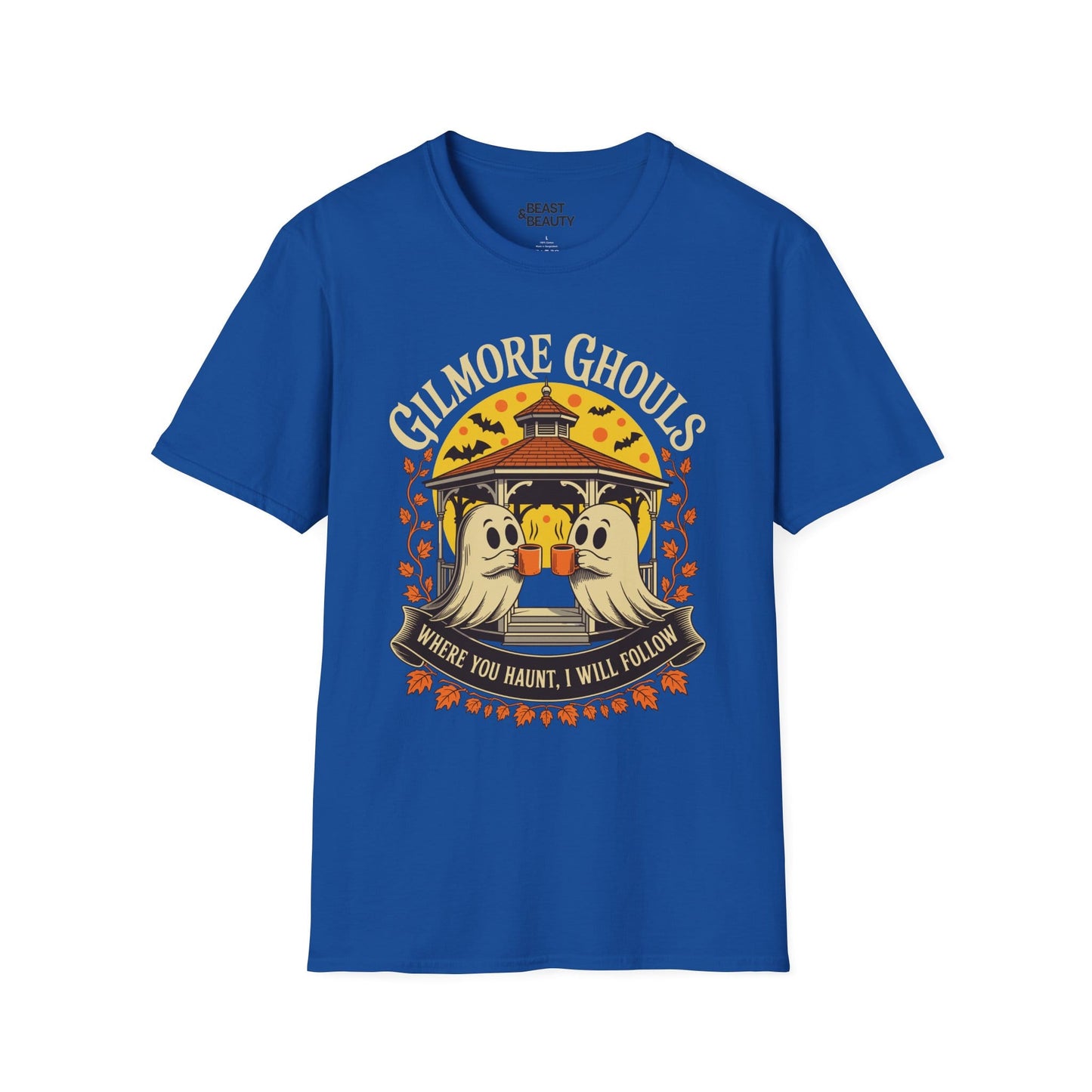 Gilmore Ghouls Halloween Graphic T-Shirt Royal / S gift_idea unique_gift personalised_gift