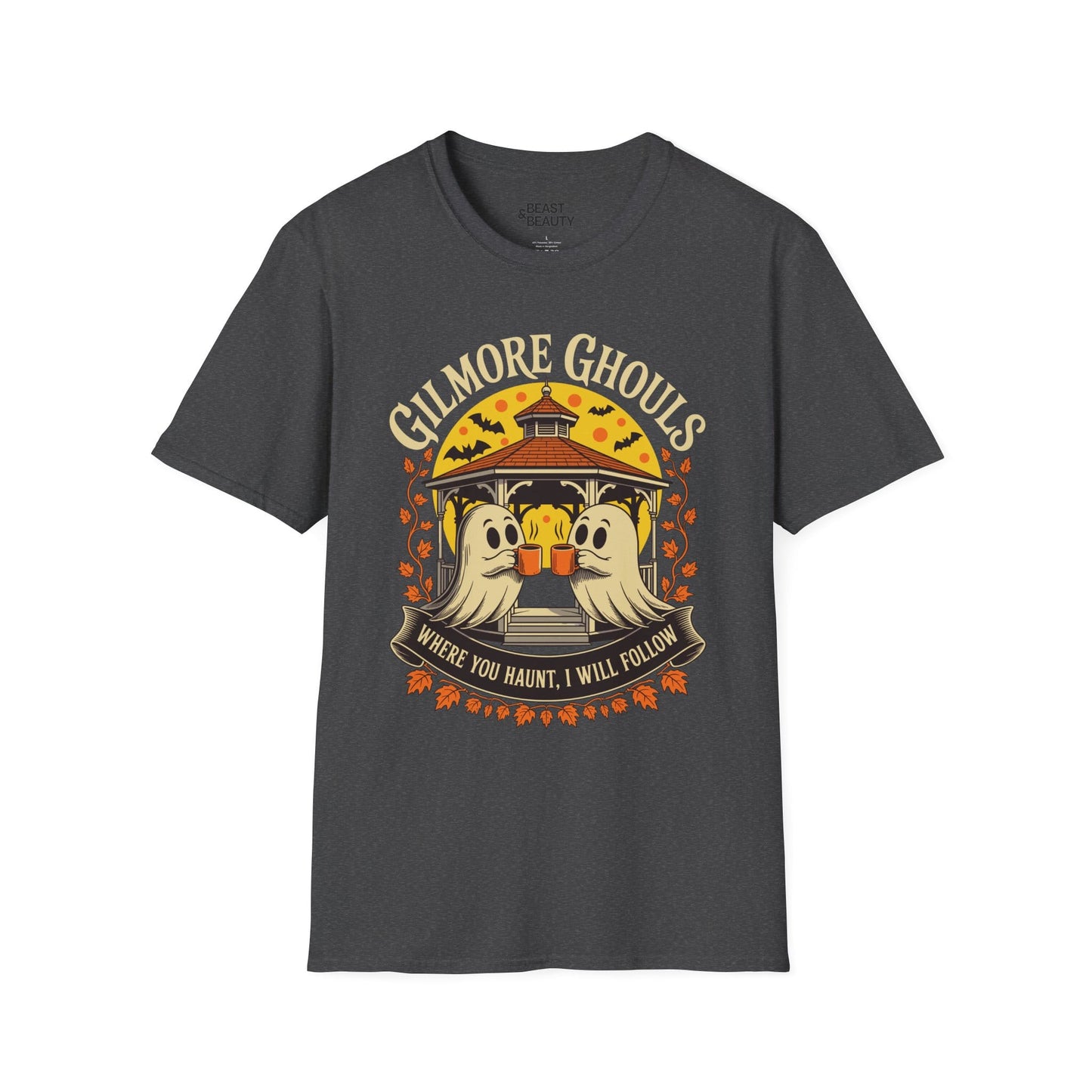 Gilmore Ghouls Halloween Graphic T-Shirt Dark Heather / S gift_idea unique_gift personalised_gift