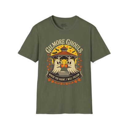 Gilmore Ghouls Halloween Graphic T-Shirt Military Green / S gift_idea unique_gift personalised_gift