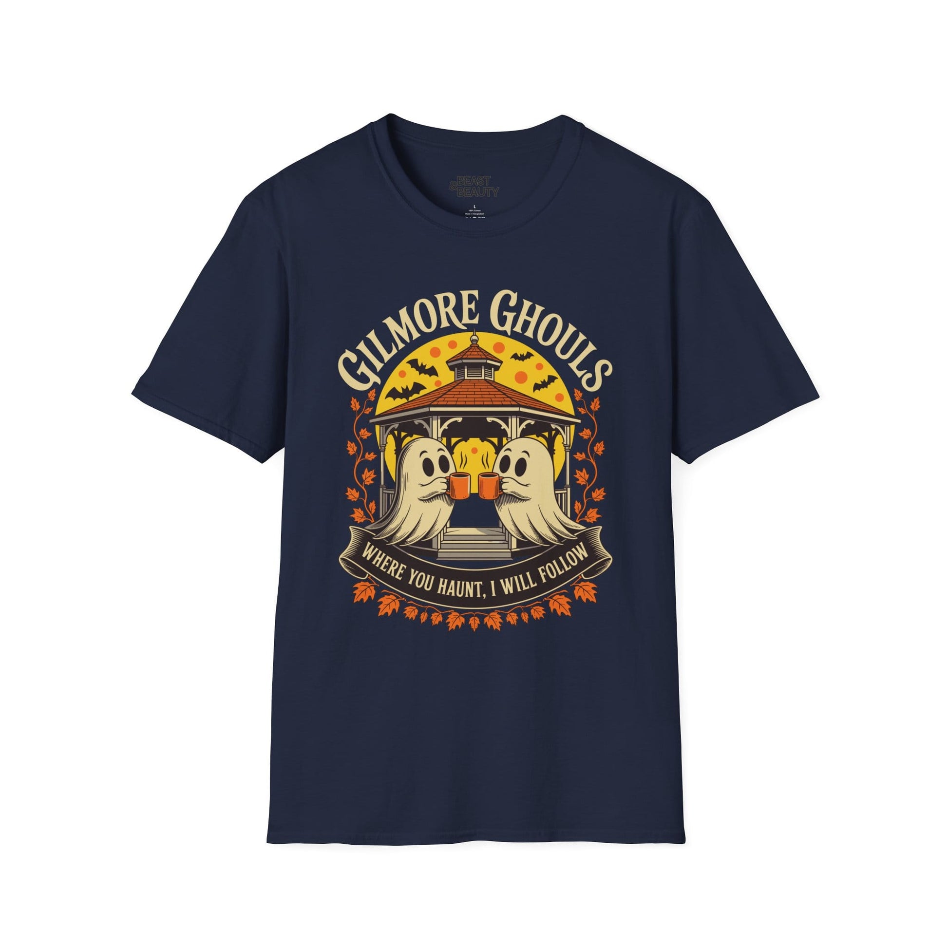 Gilmore Ghouls Halloween Graphic T-Shirt Navy / S gift_idea unique_gift personalised_gift