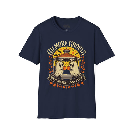 Gilmore Ghouls Halloween Graphic T-Shirt Navy / S gift_idea unique_gift personalised_gift
