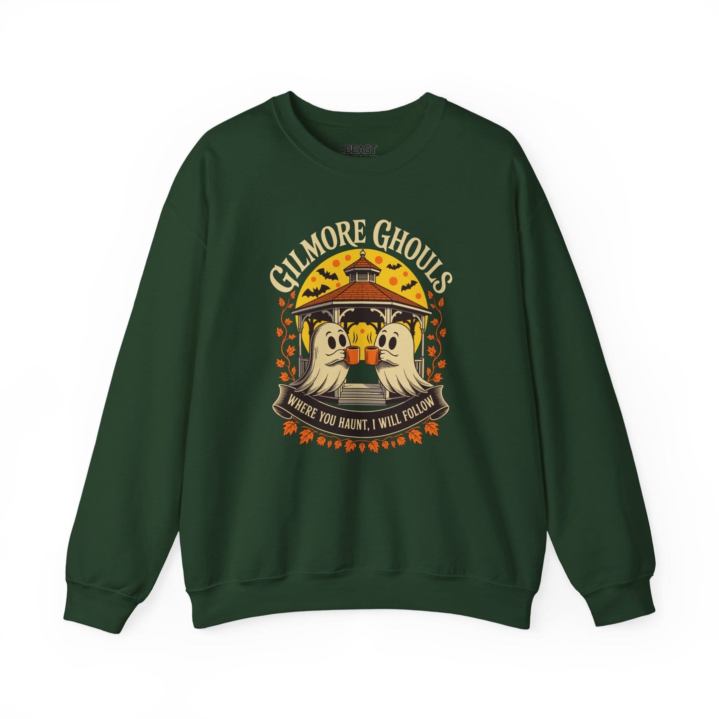 Gilmore Ghouls Halloween Sweatshirt Forest Green / S gift_idea unique_gift personalised_gift