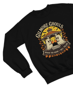 Gilmore Ghouls Halloween Sweatshirt | Cozy Autumn Ghost Jumper Sweatshirt / S (Adult) / Black gift_idea unique_gift personalised_gift