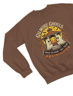 Gilmore Ghouls Halloween Sweatshirt | Cozy Autumn Ghost Jumper Sweatshirt / S (Adult) / Brown gift_idea unique_gift personalised_gift