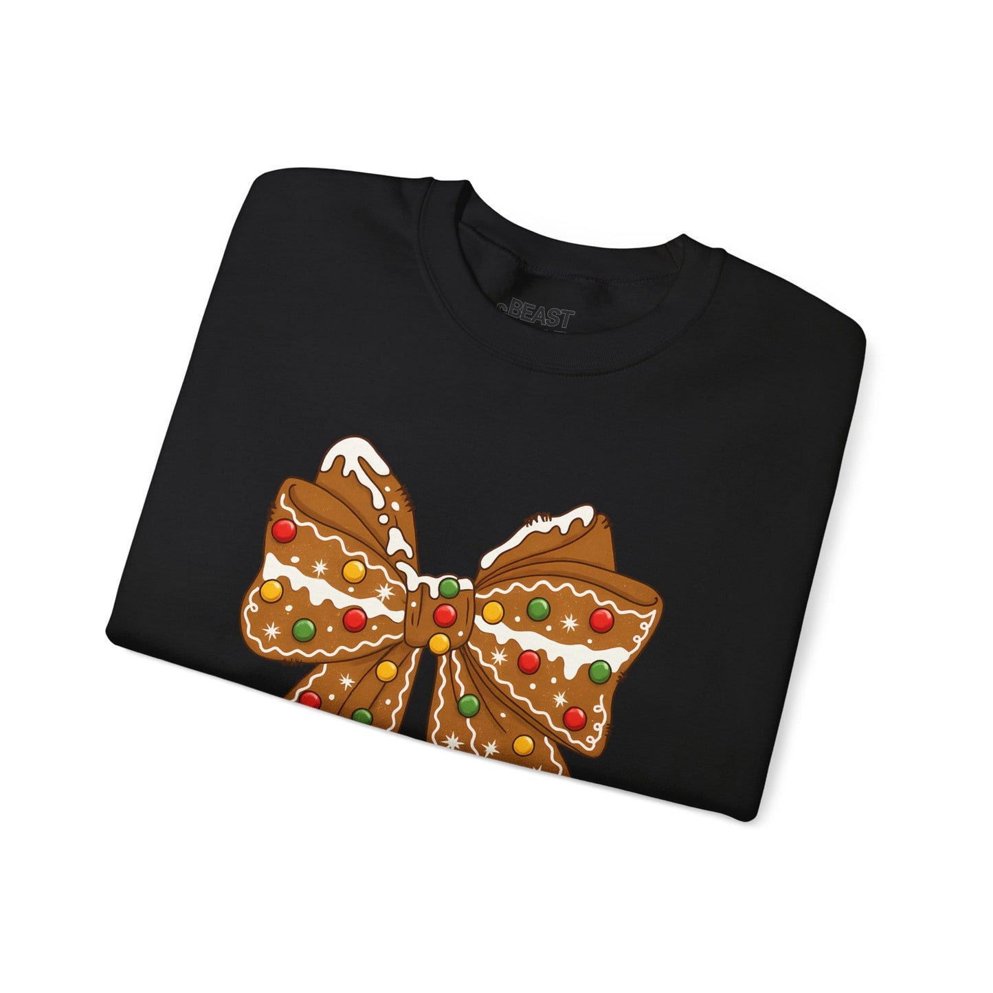 gingerbread bow christmas sweatshirt sweatshirt uk Christmas gift idea image 5