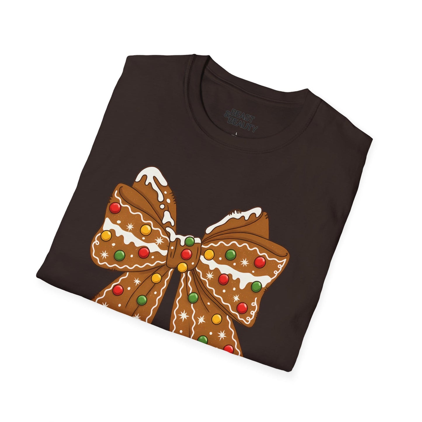gingerbread coquette bow christmas t-shirt t-shirt uk Christmas gift idea image 6