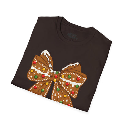 gingerbread coquette bow christmas t-shirt t-shirt uk Christmas gift idea image 6