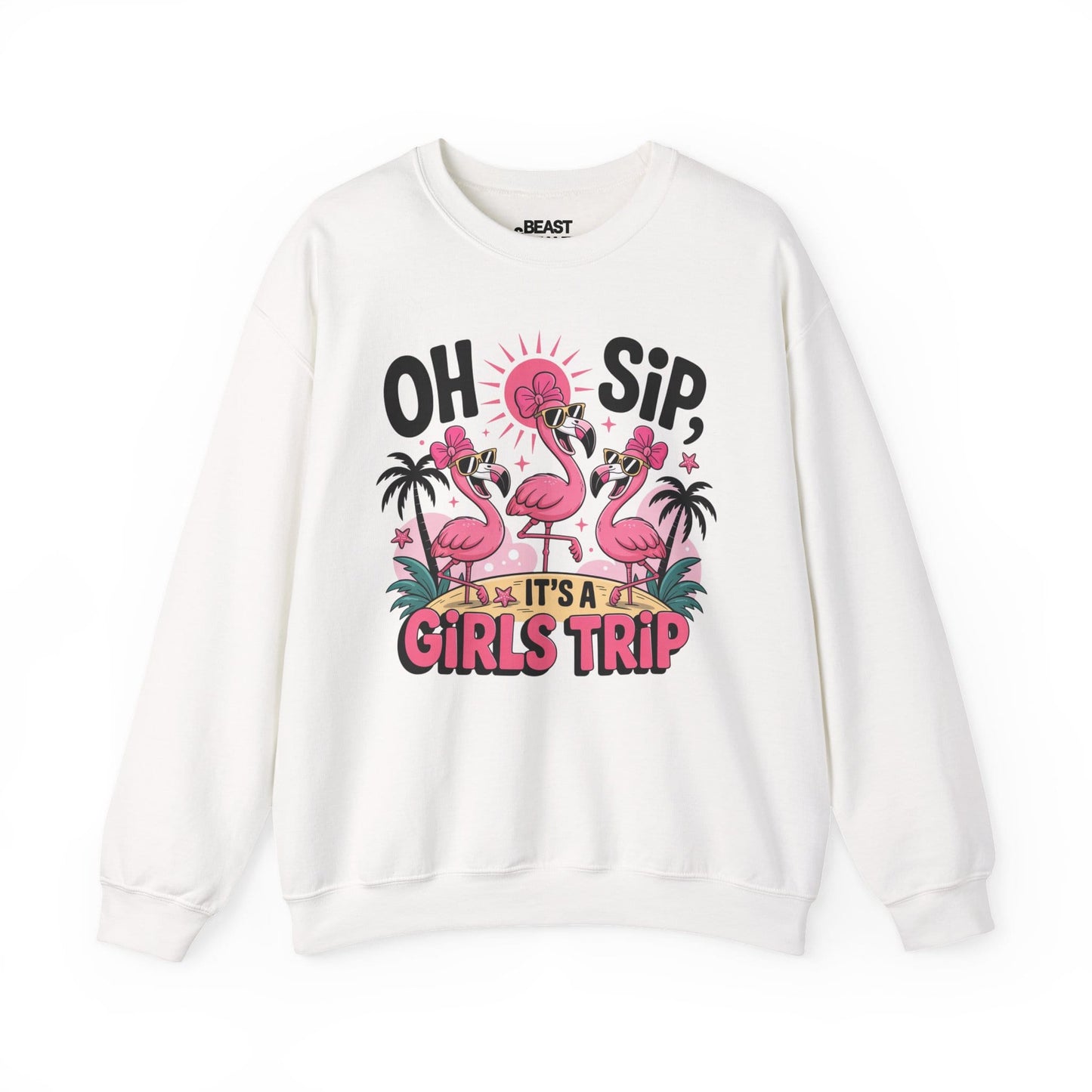 oh sip it s a girls trip sweatshirt white sweatshirt uk couples gift idea