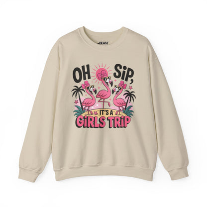 oh sip it s a girls trip sweatshirt sand sweatshirt uk couples gift idea