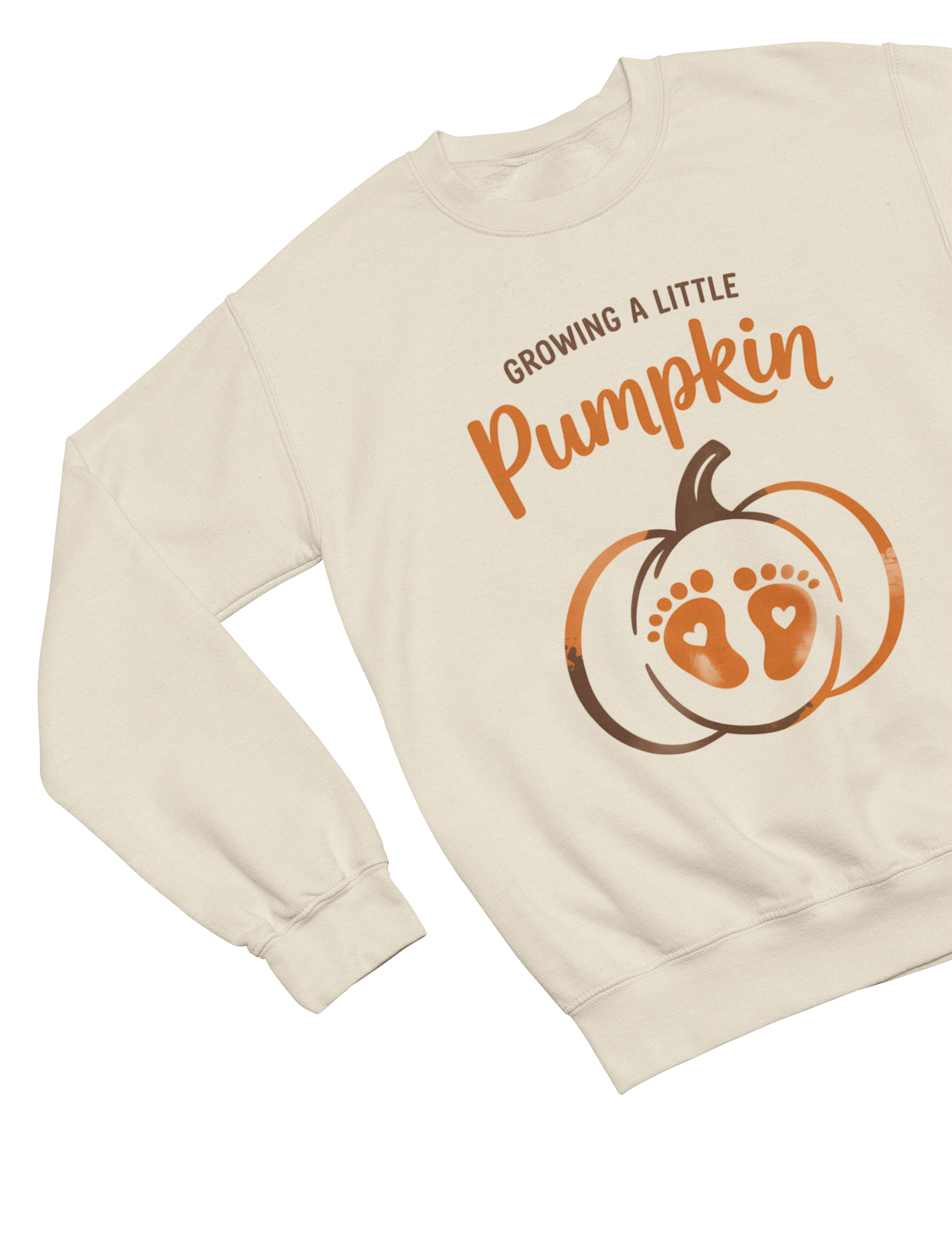Growing a Little Pumpkin Sweatshirt | Pregnancy Announcement Jumper Sweatshirt / S (Adult) gift_idea unique_gift personalised_gift