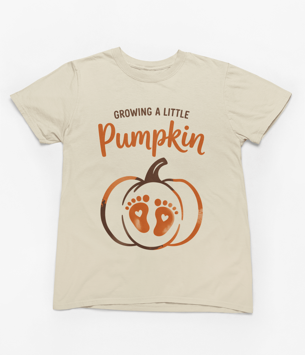 Growing a Little Pumpkin Sweatshirt | Pregnancy Announcement Jumper T-Shirt / S (Adult) gift_idea unique_gift personalised_gift
