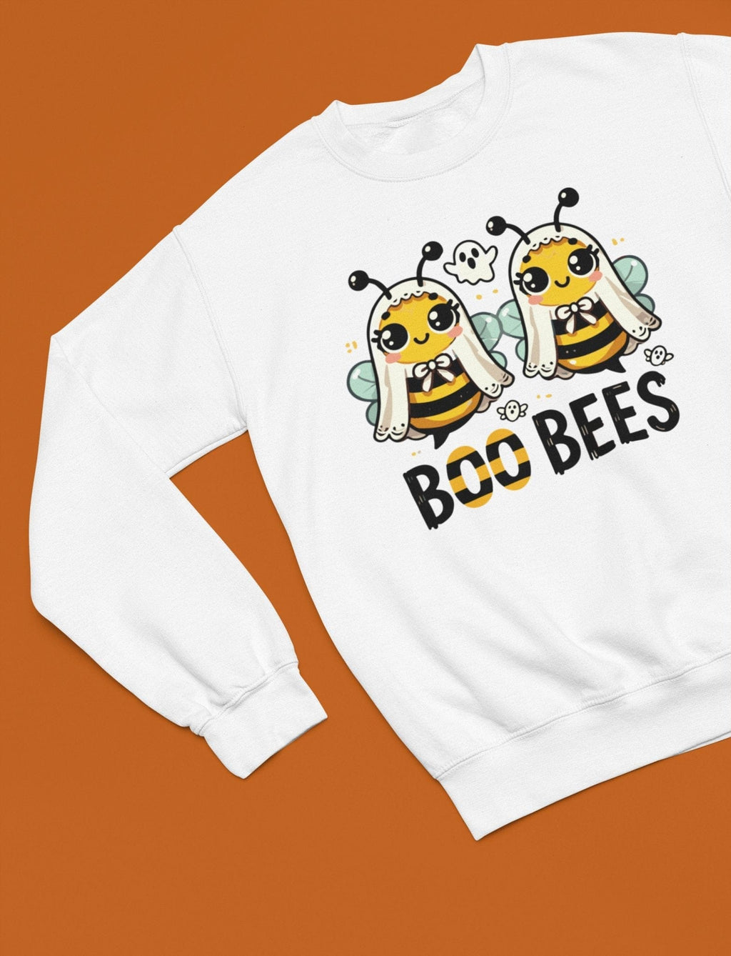 My Store Halloween Boo Bees Funny Halloween Sweatshirt & T-Shirt | Cute Ghost Bees